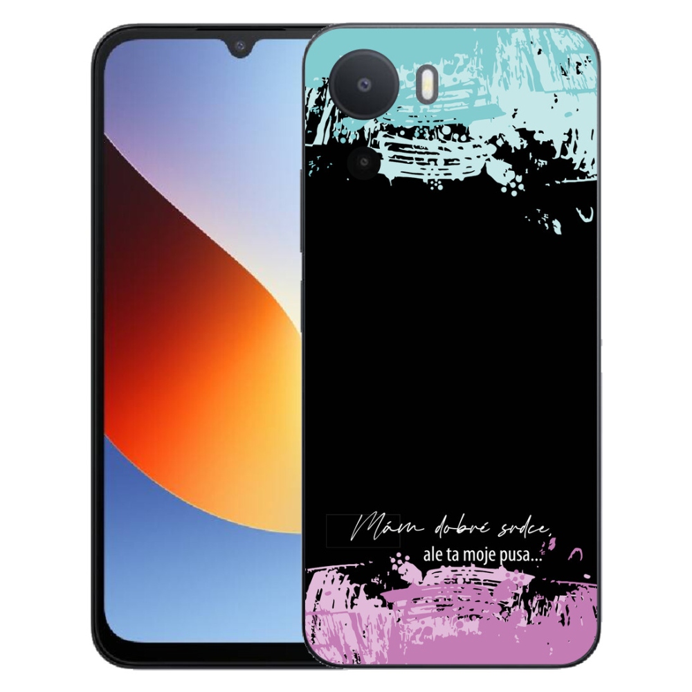 mmCase gél tok a Xiaomi Redmi A7 Pro-hoz – vicces felirat, 3 fekete háttér