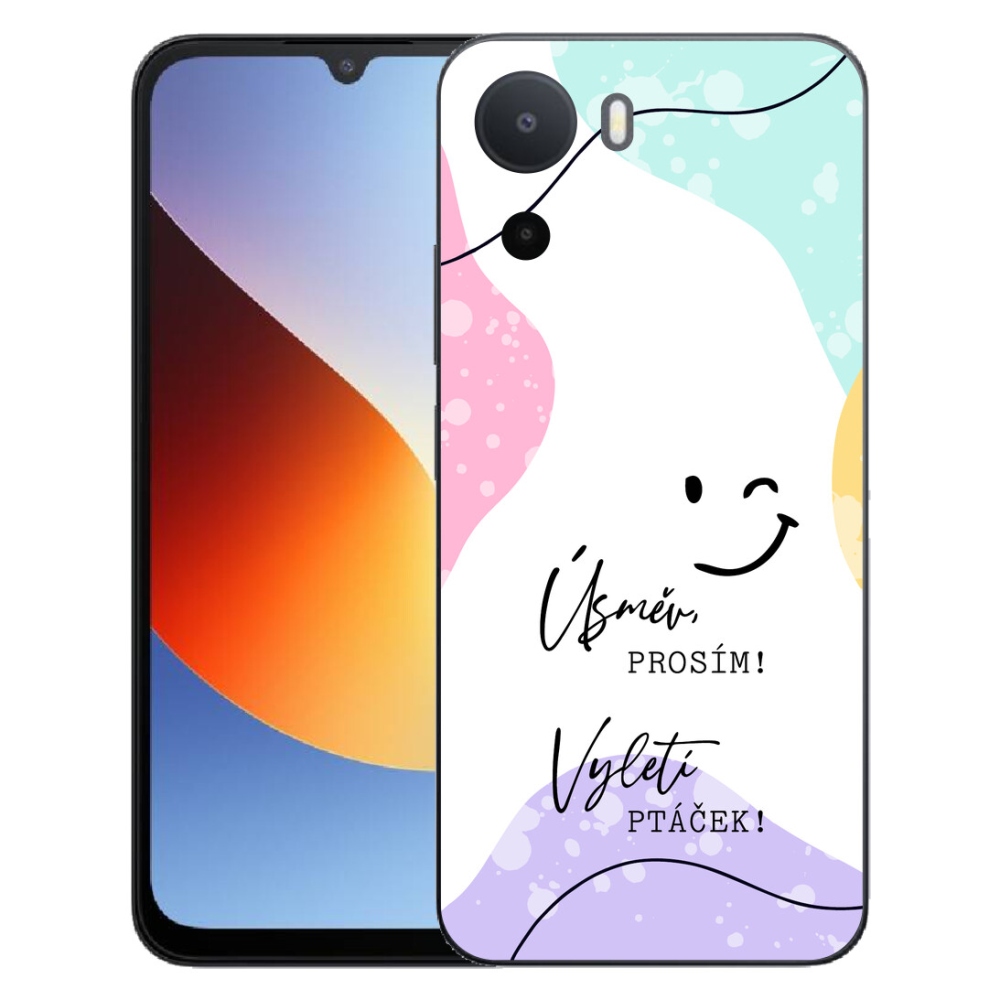 mmCase gél tok a Xiaomi Redmi A7 Pro-hoz – vicces felirat, 4 fehér háttér