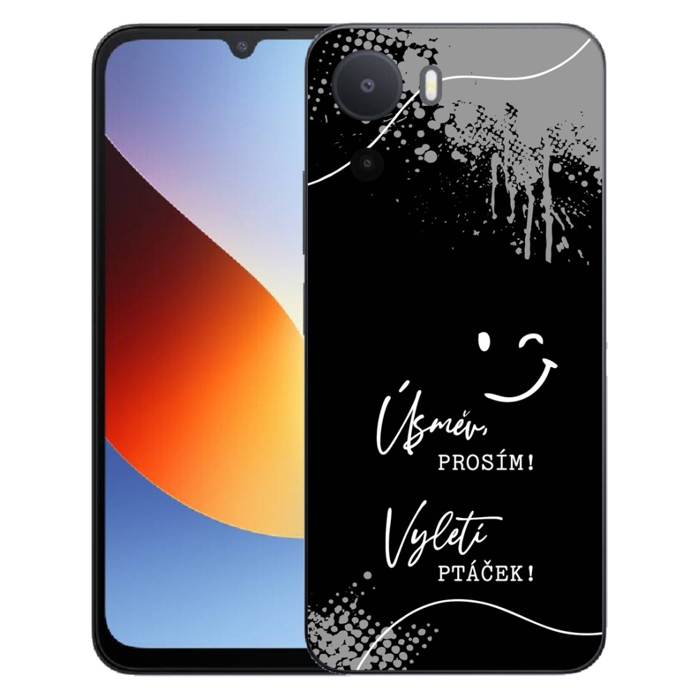 mmCase gél tok a Xiaomi Redmi A7 Pro-hoz – vicces felirat, 4 fekete háttér