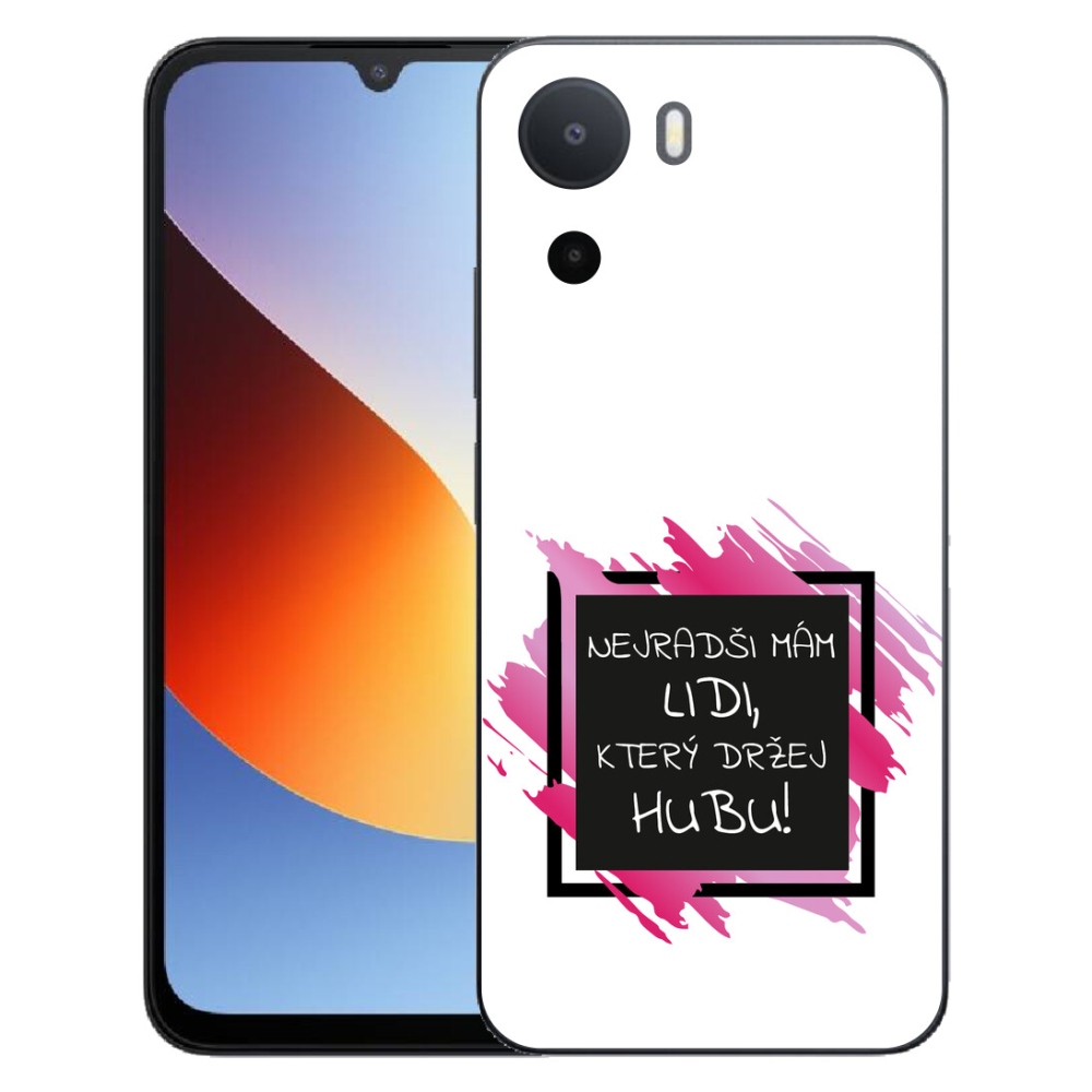 mmCase géltok a Xiaomi Redmi A7 Pro-hoz – vicces felirat, 7 fekete-fehér háttér