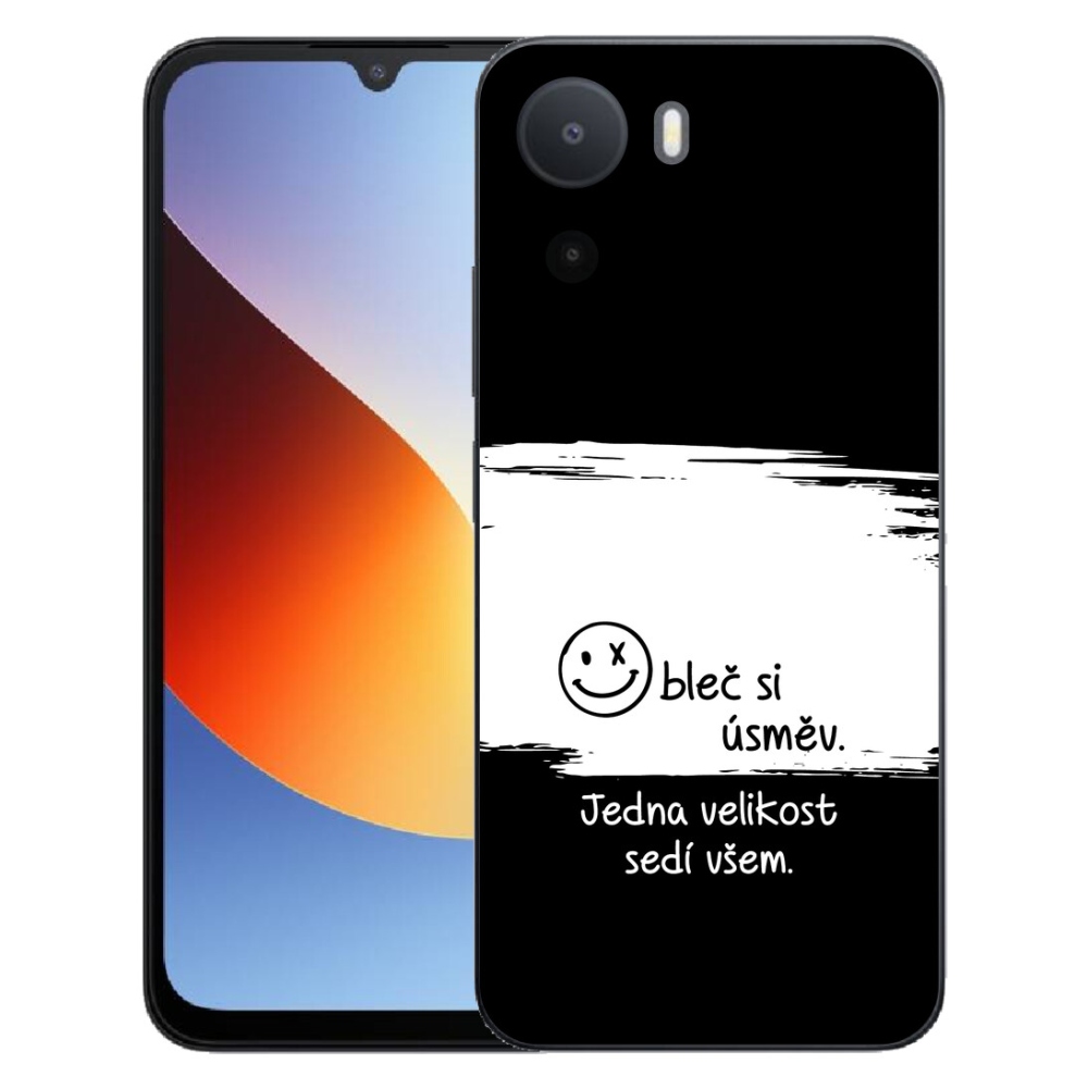 mmCase géltok a Xiaomi Redmi A7 Pro-hoz – vicces felirat, 8 fekete-fehér háttér