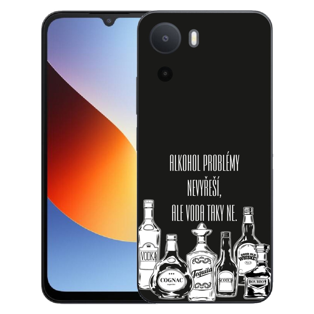 mmCase gél tok a Xiaomi Redmi A7 Pro-hoz – vicces felirat fekete háttérrel