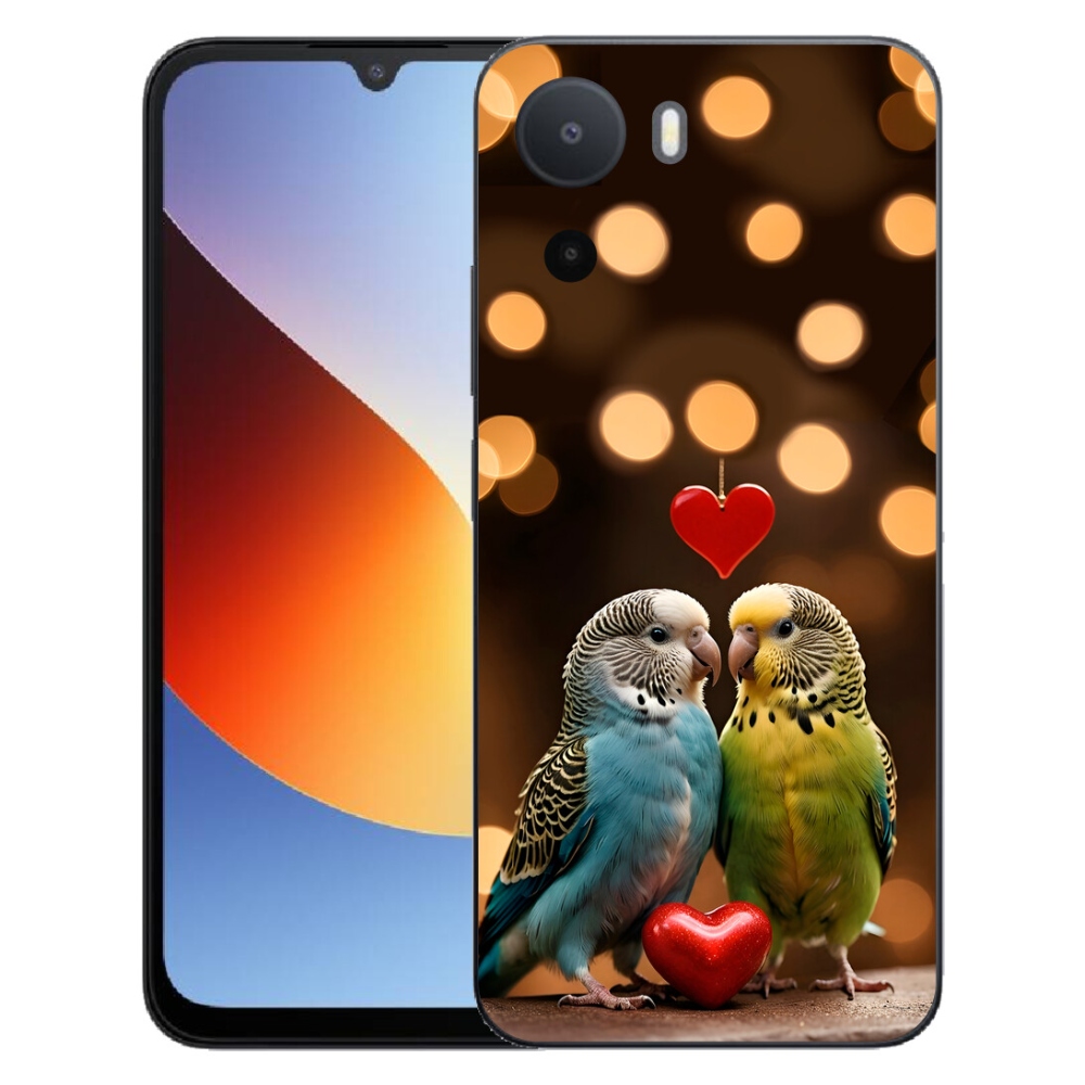 mmCase gélhuzat a Xiaomi Redmi A7 Pro-hoz – szerelmes papagájok