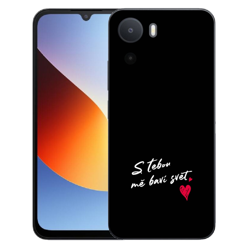 mmCase gél tok a Xiaomi Redmi A7 Pro-hoz – „In Love” felirat, 1, fekete háttér