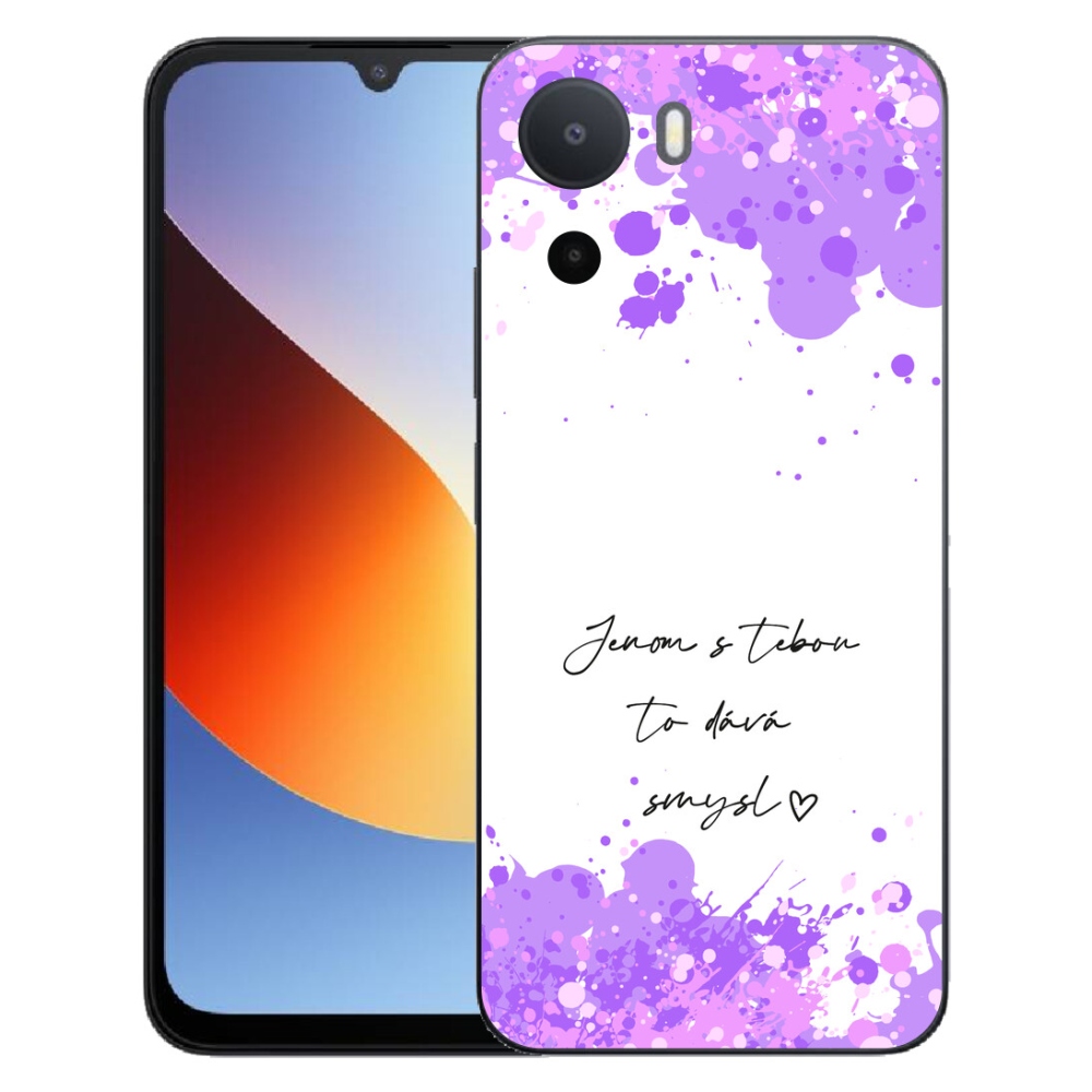 mmCase gél tok a Xiaomi Redmi A7 Pro-hoz – szerelmes felirat fehér háttérrel
