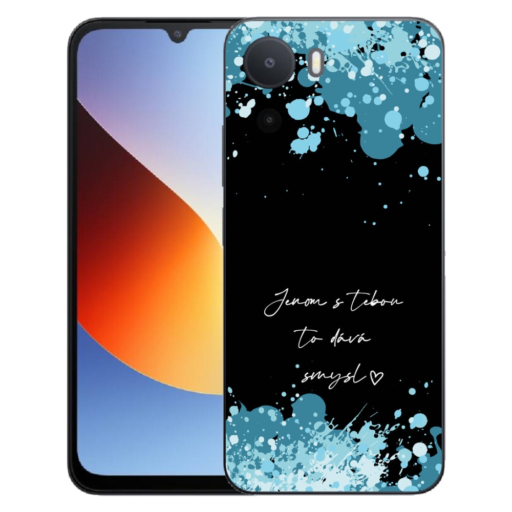mmCase gél tok a Xiaomi Redmi A7 Pro-hoz – szerelmes felirat fekete háttérrel