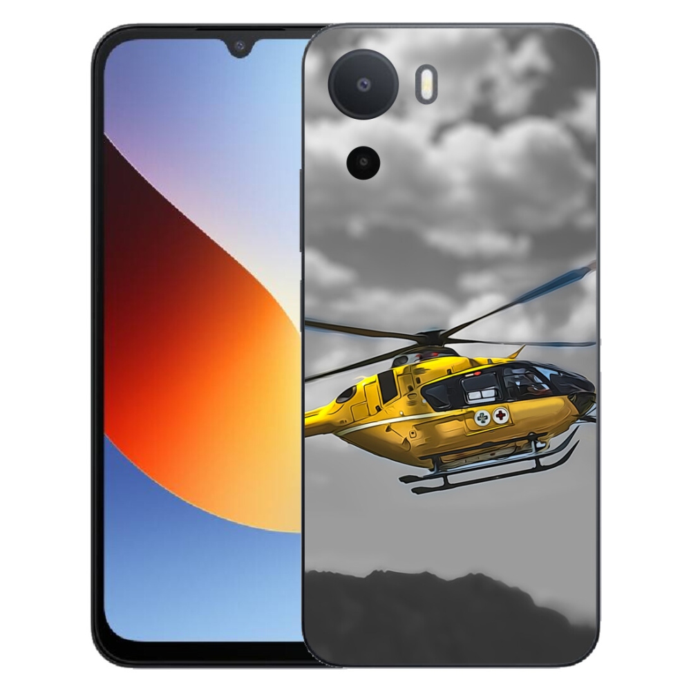 mmCase géltok a Xiaomi Redmi A7 Pro-hoz – sárga helikopter