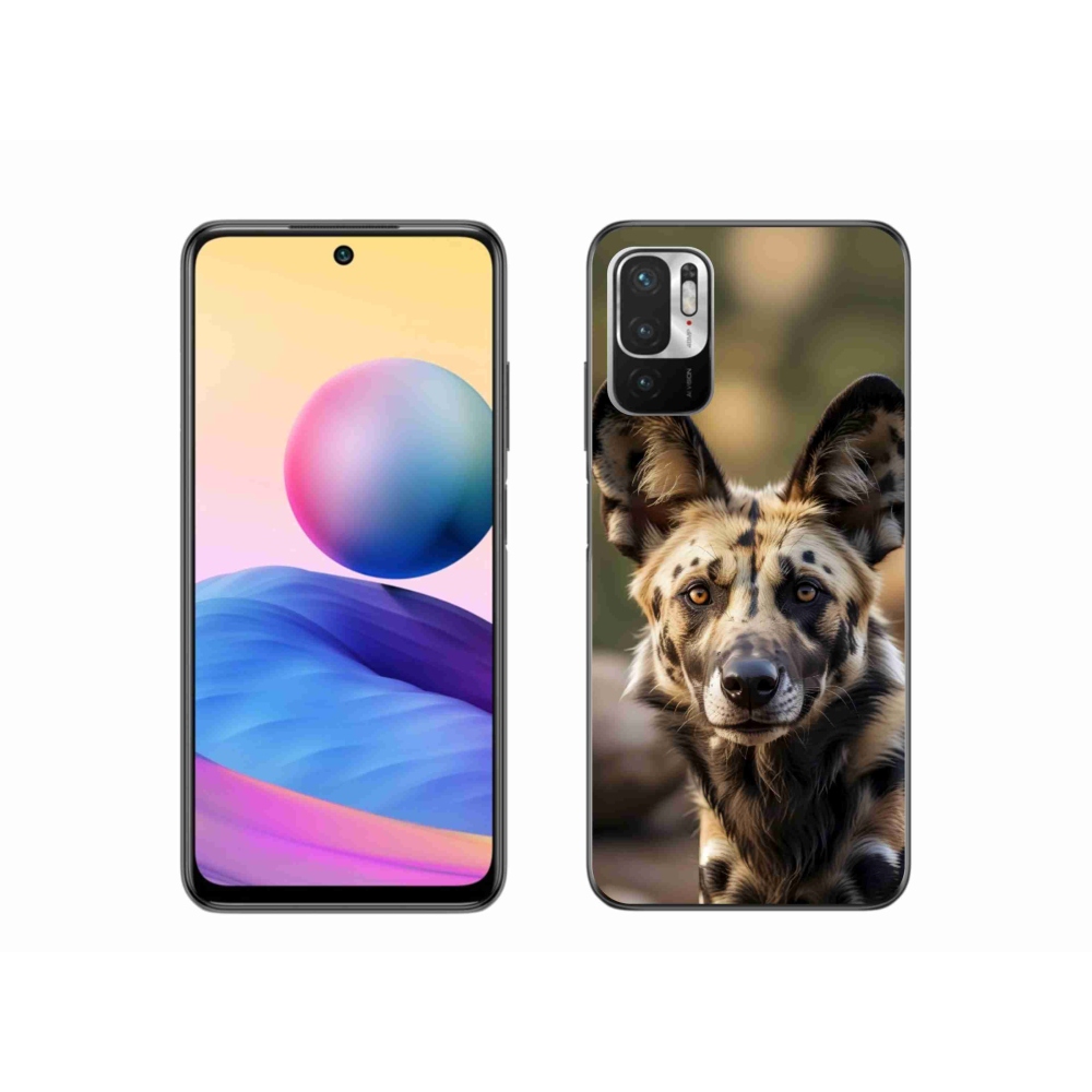 Gél borítás mmCase a Xiaomi Redmi Note 10 5G-hez - afrikai vadkutya