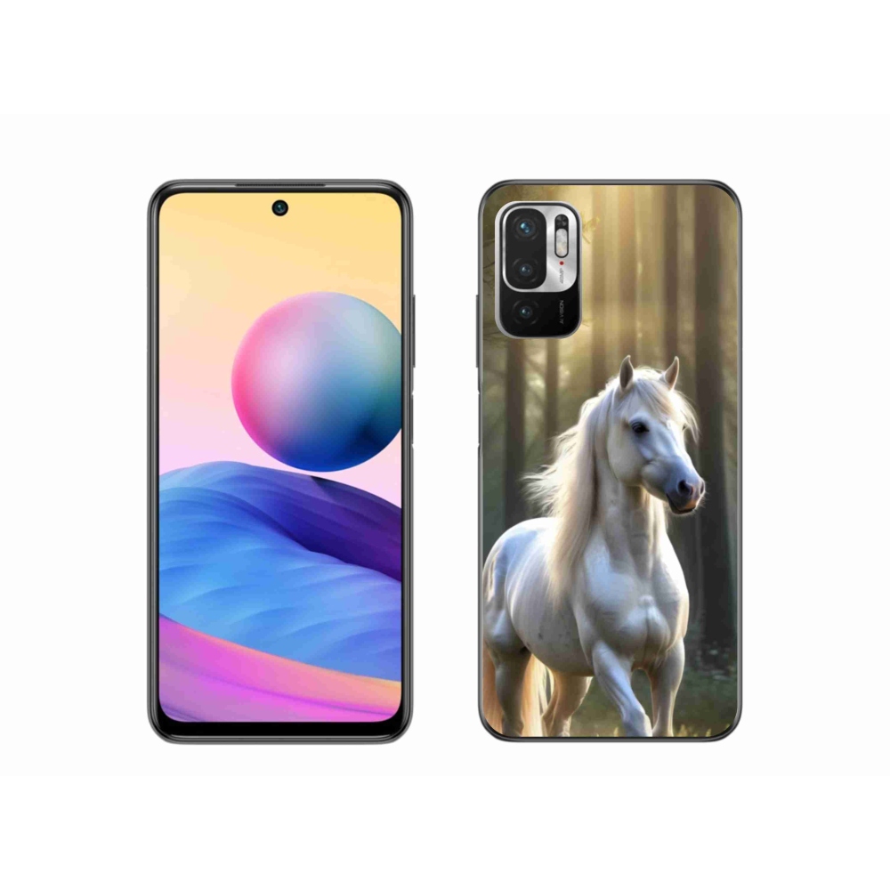 Gél borítás mmCase a Xiaomi Redmi Note 10 5G-hez - fehér ló 3