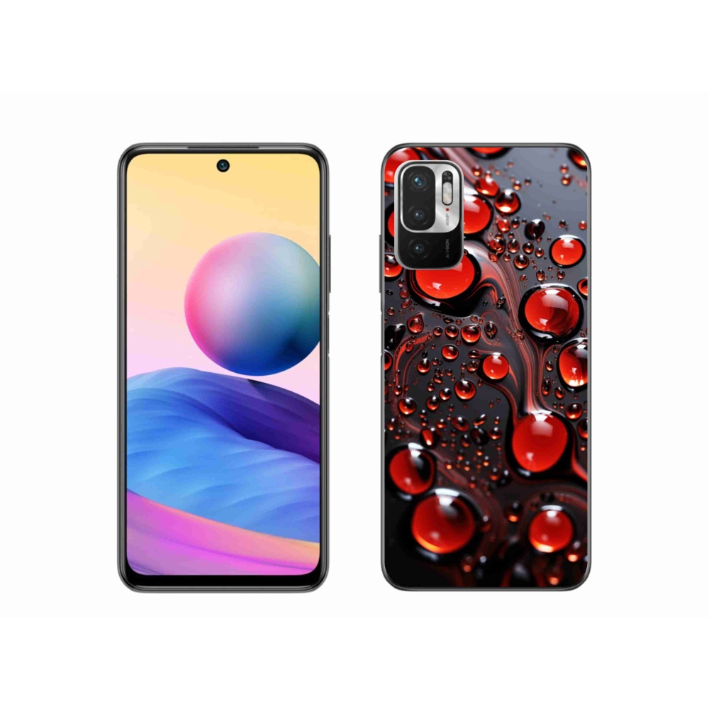 Gél borítás mmCase a Xiaomi Redmi Note 10 5G-hez - piros csepp 2