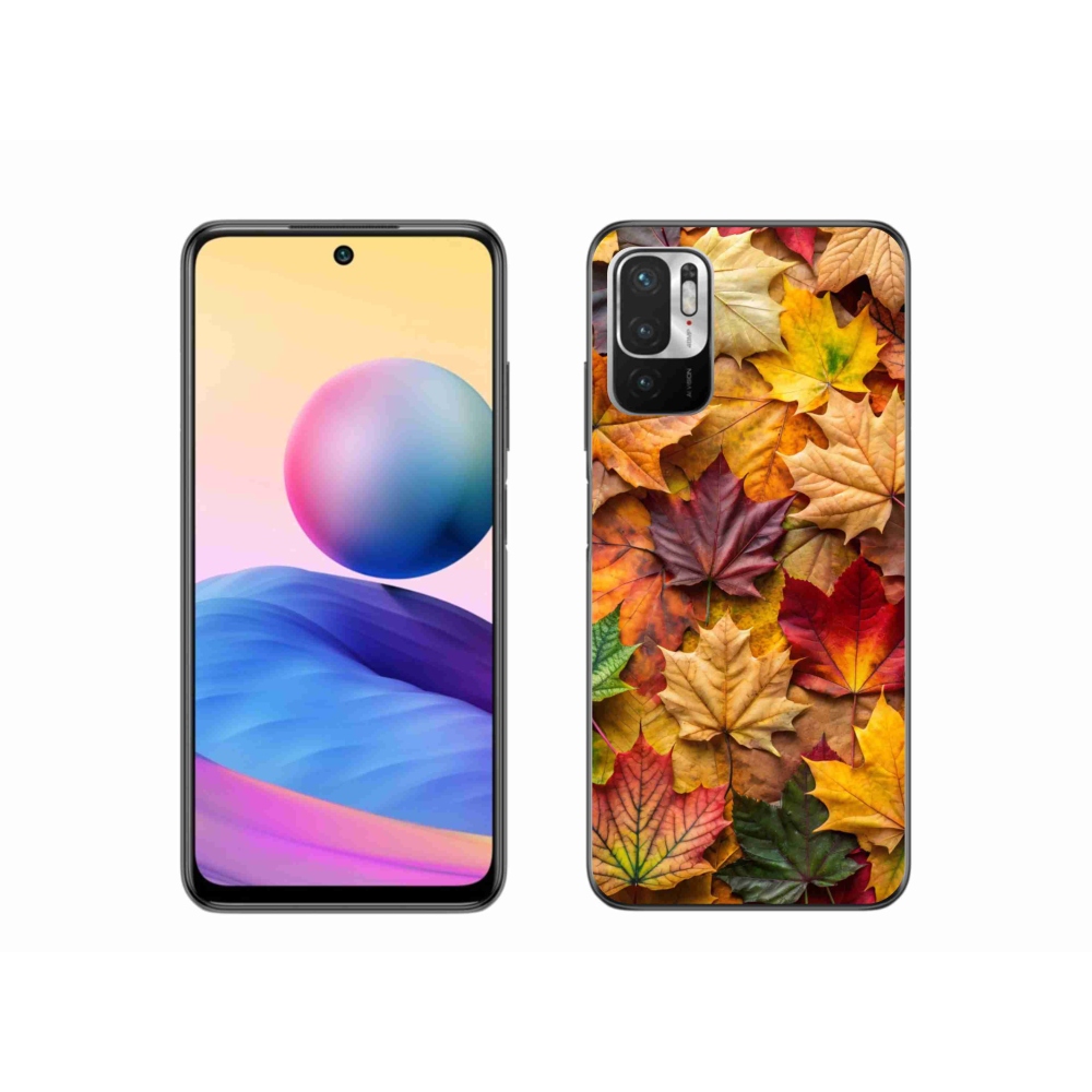 Gél borítás mmCase a Xiaomi Redmi Note 10 5G-hez - juharlevelek 2