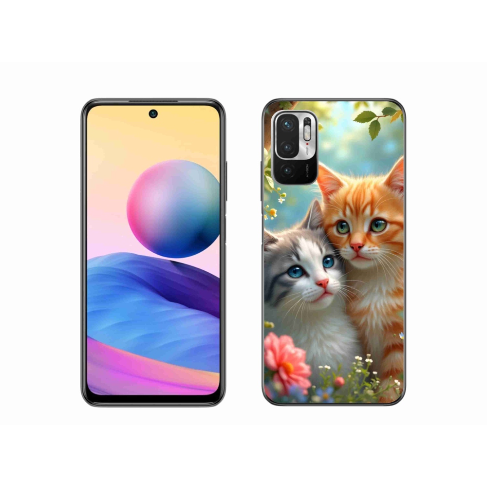 Gél borító mmCase a Xiaomi Redmi Note 10 5G-hez - macskaszerelem 2