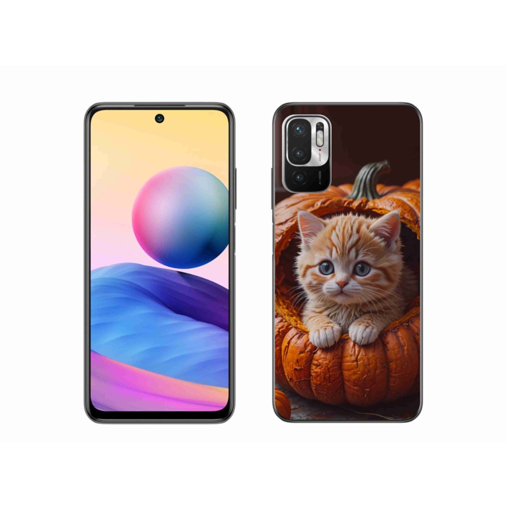 Gél borítás mmCase a Xiaomi Redmi Note 10 5G-hez - cica és tök 2