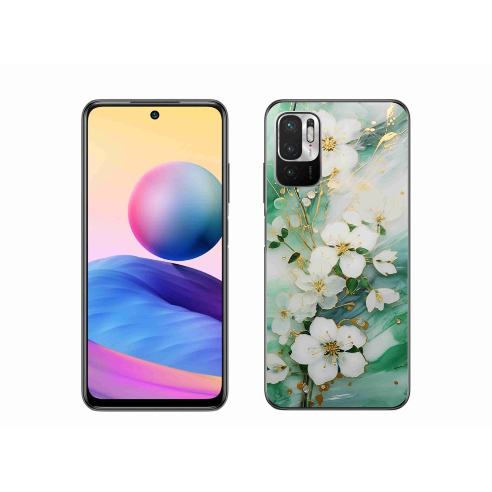 Gél borító mmCase a Xiaomi Redmi Note 10 5G-hez - finom virágok