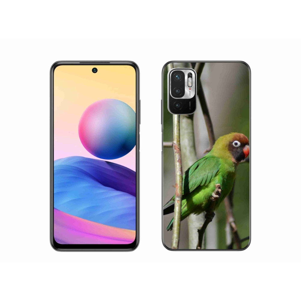 Gél borítás mmCase a Xiaomi Redmi Note 10 5G-hez - papagáj agapornis