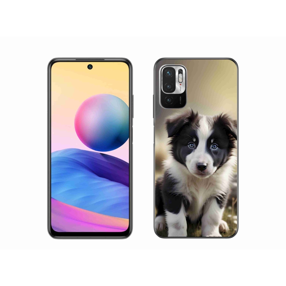 Gél borító mmCase a Xiaomi Redmi Note 10 5G-hez - aranyos border collie