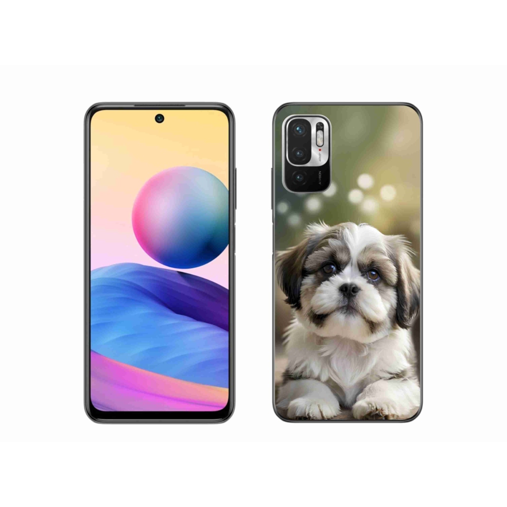 Gél borító mmCase a Xiaomi Redmi Note 10 5G-hez - aranyos shih-tzu