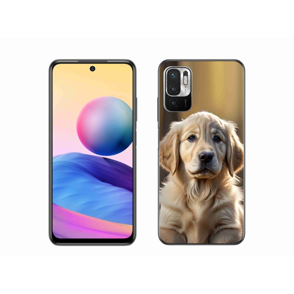 Gél borítás mmCase a Xiaomi Redmi Note 10 5G-hez - aranyos arany retriever