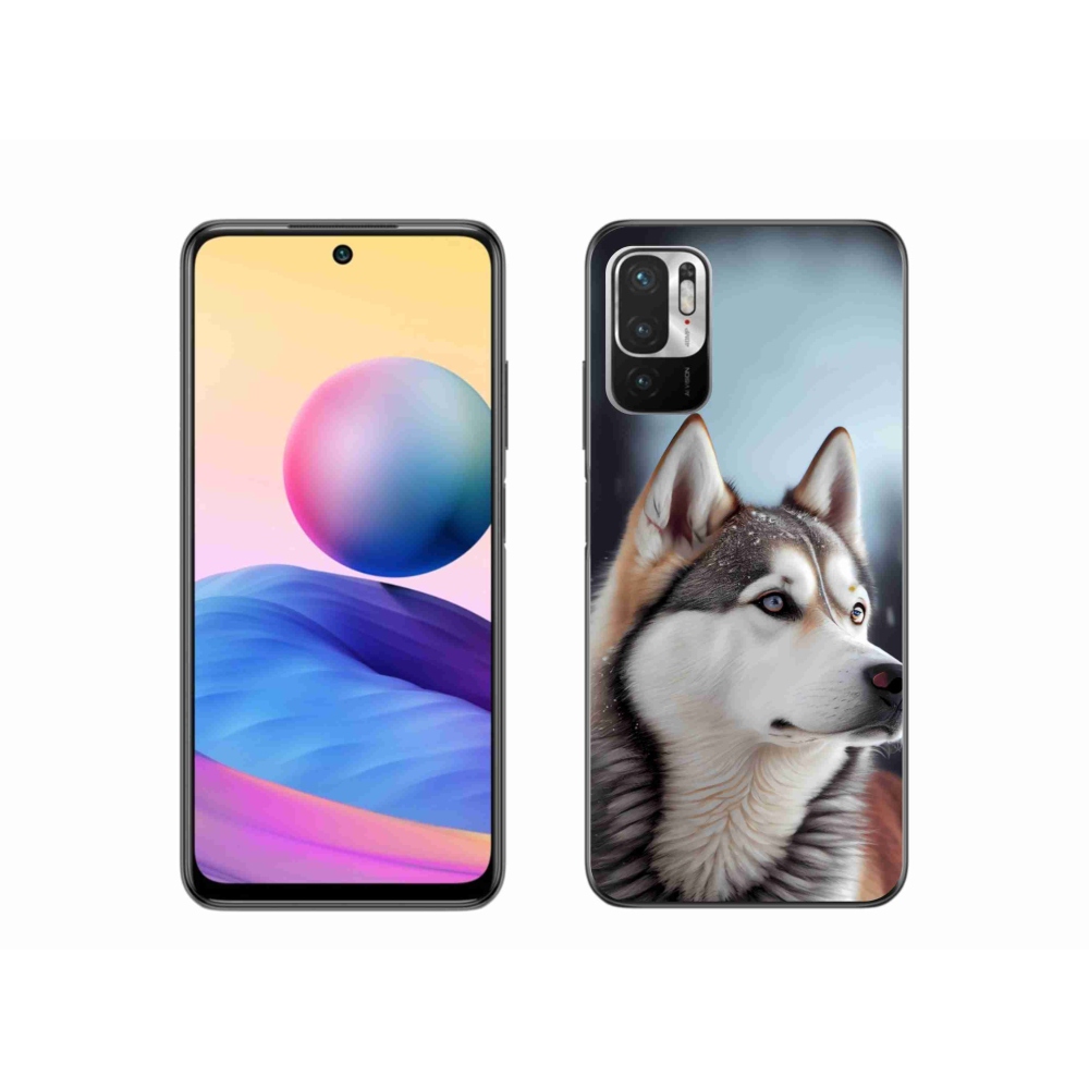 Gél borítás mmCase a Xiaomi Redmi Note 10 5G-hez - Szibériai Husky