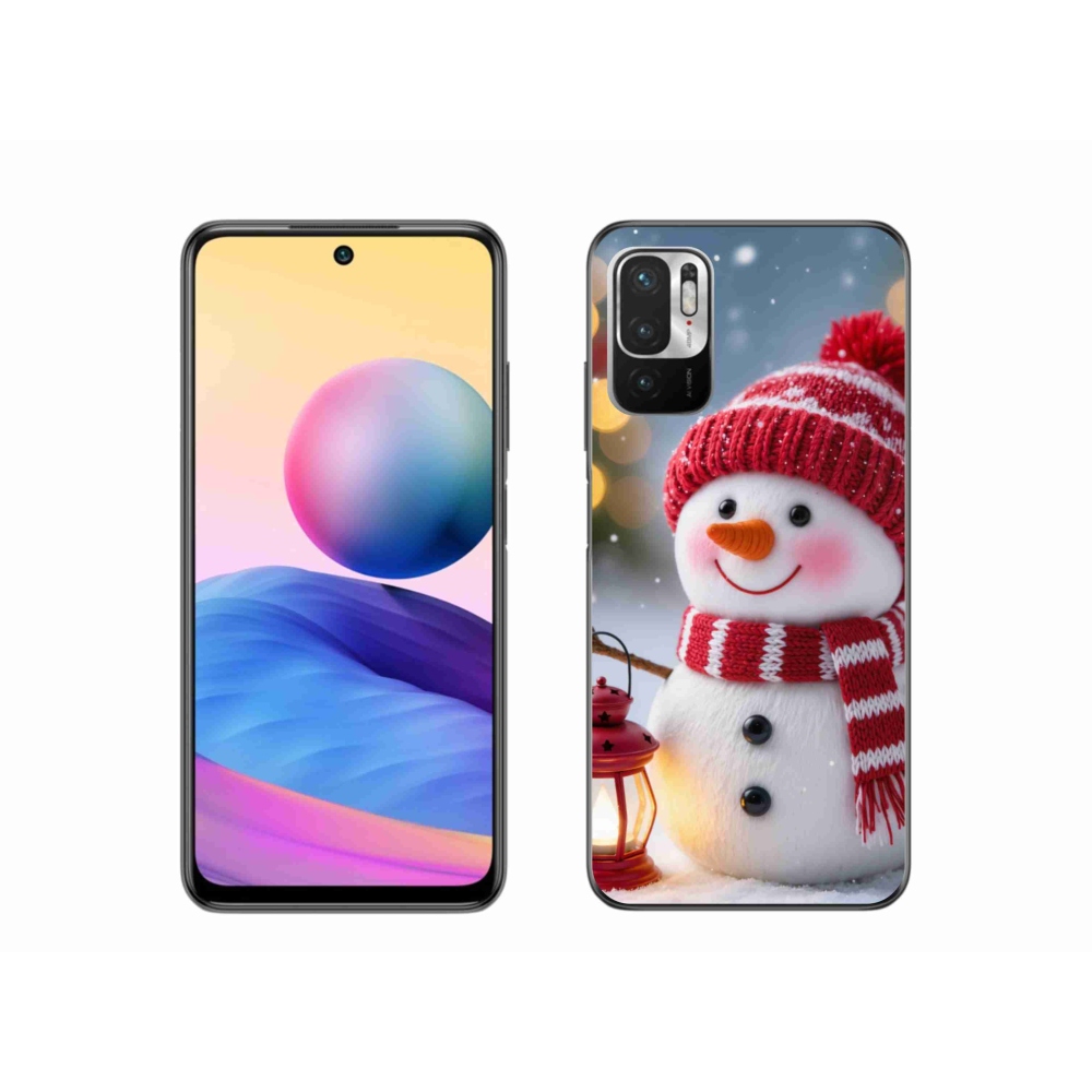 Gél borítás mmCase a Xiaomi Redmi Note 10 5G-hez - hóember 2
