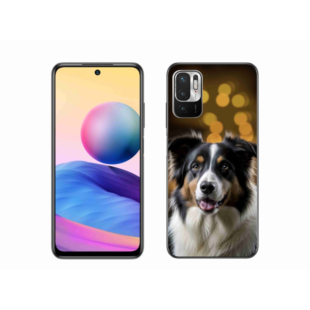 Gél borítás mmCase a Xiaomi Redmi Note 10 5G-hez - mosolygó ausztrál juhászkutya