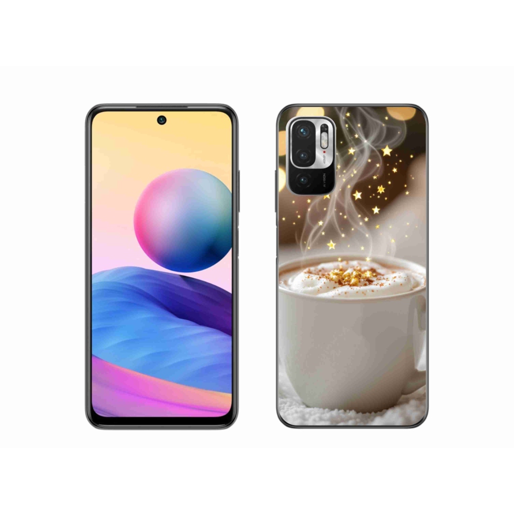 Gél borítás mmCase a Xiaomi Redmi Note 10 5G-hez - karácsonyi forró ital