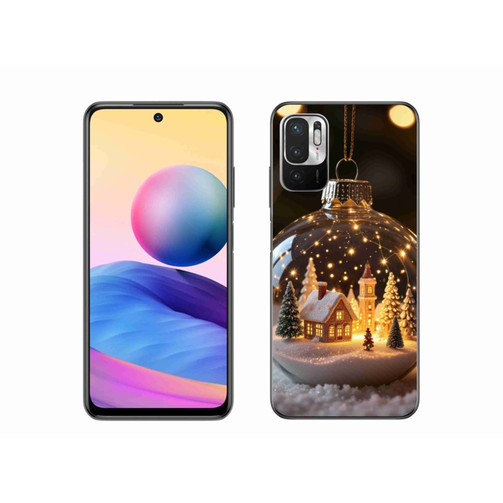 Gél borító mmCase a Xiaomi Redmi Note 10 5G-hez - Karácsonyi gömb 3