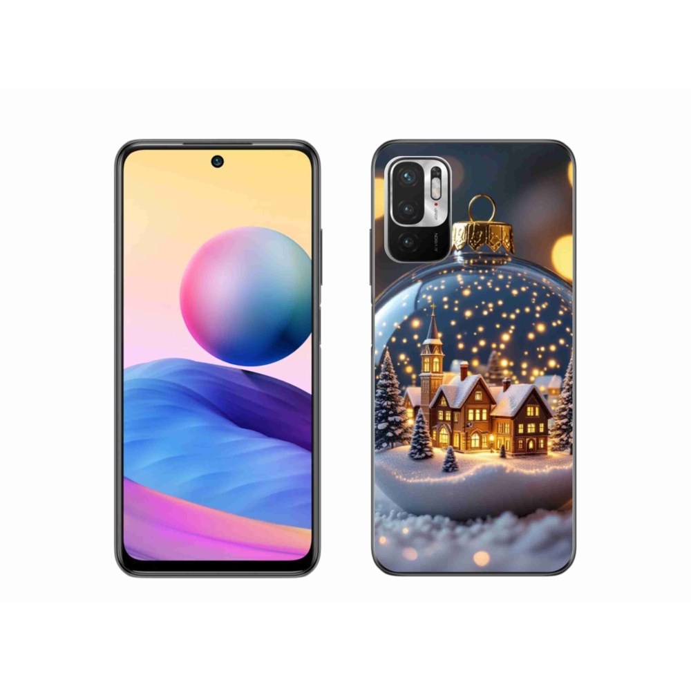 Gél borító mmCase a Xiaomi Redmi Note 10 5G-hez - karácsonyi golyók 4