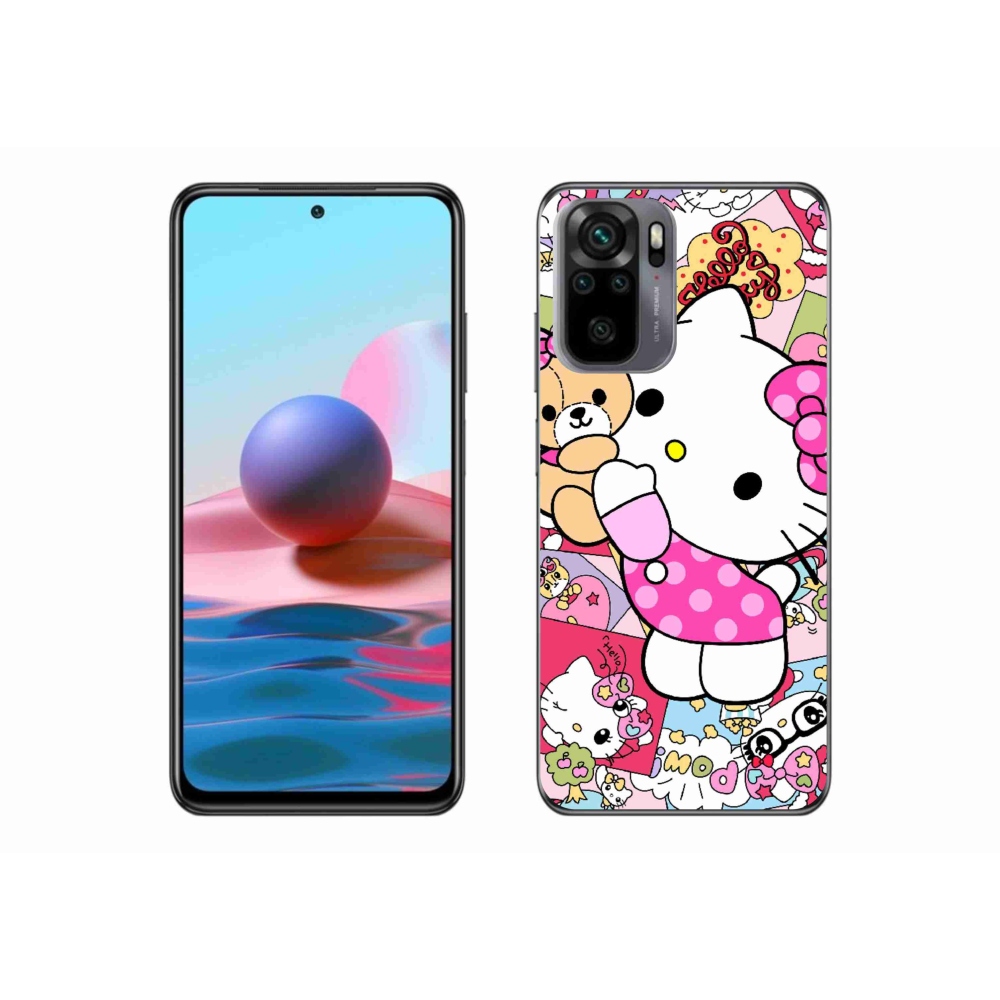 Gél borítás mmCase a Xiaomi Redmi Note 10 készülékhez - aranyos cica