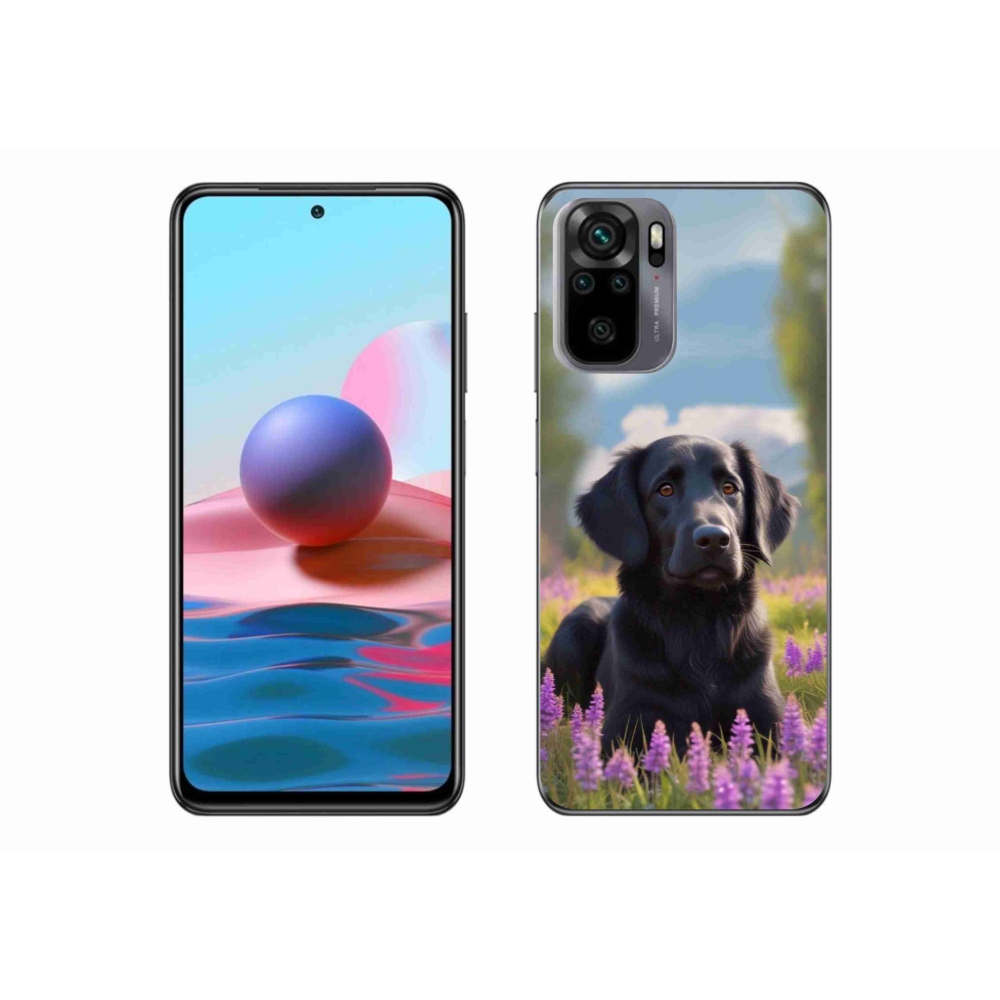 Gél borítás mmCase a Xiaomi Redmi Note 10 készülékhez - elegáns fekete retriever