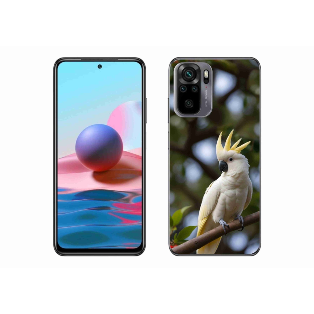Gél borítás mmCase a Xiaomi Redmi Note 10 készülékhez - papagáj kakadu 3
