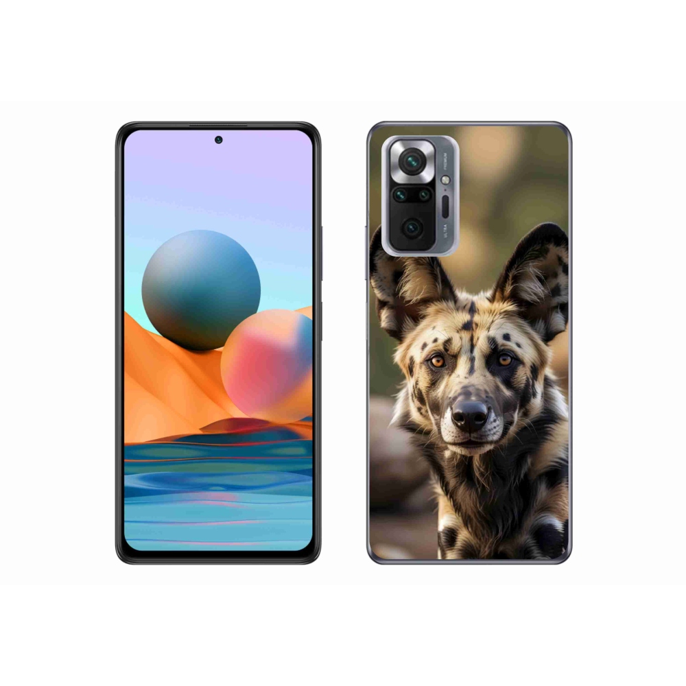 Gél borítás mmCase a Xiaomi Redmi Note 10 Pro készülékhez - afrikai vadkutya