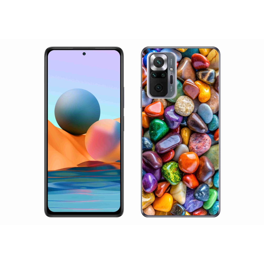 Gél borítás mmCase a Xiaomi Redmi Note 10 Pro számára - színes strasszkövek