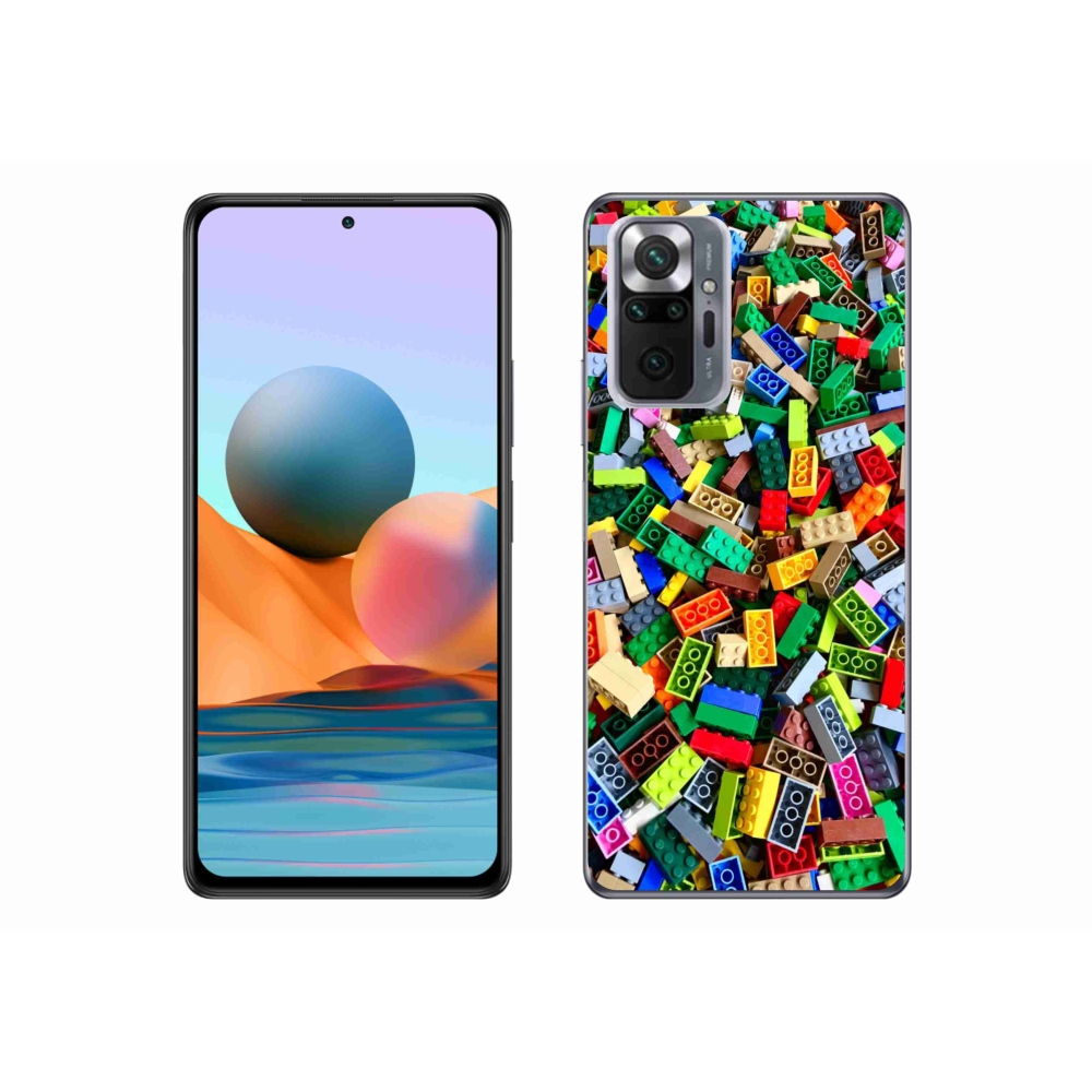 Gél borítás mmCase a Xiaomi Redmi Note 10 Pro készülékhez - színes építőkockák