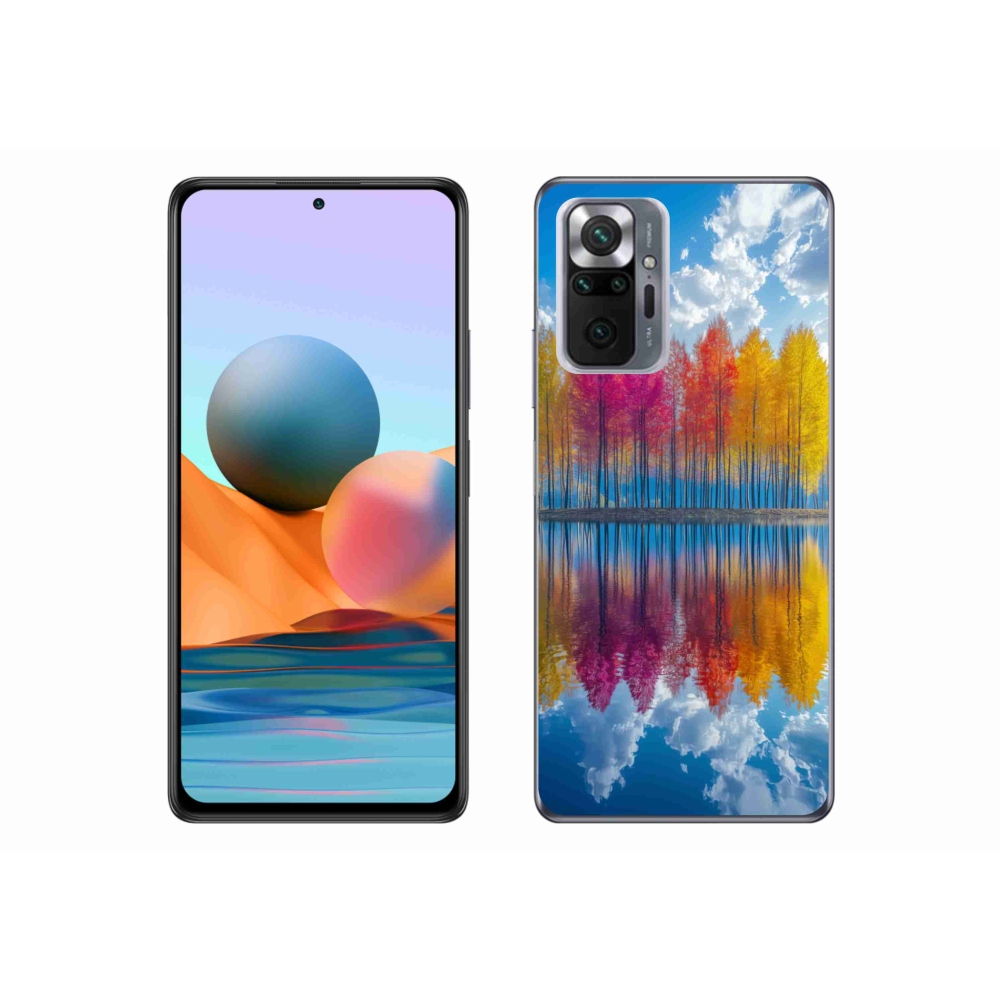 Gél borítás mmCase a Xiaomi Redmi Note 10 Pro számára - színes fák