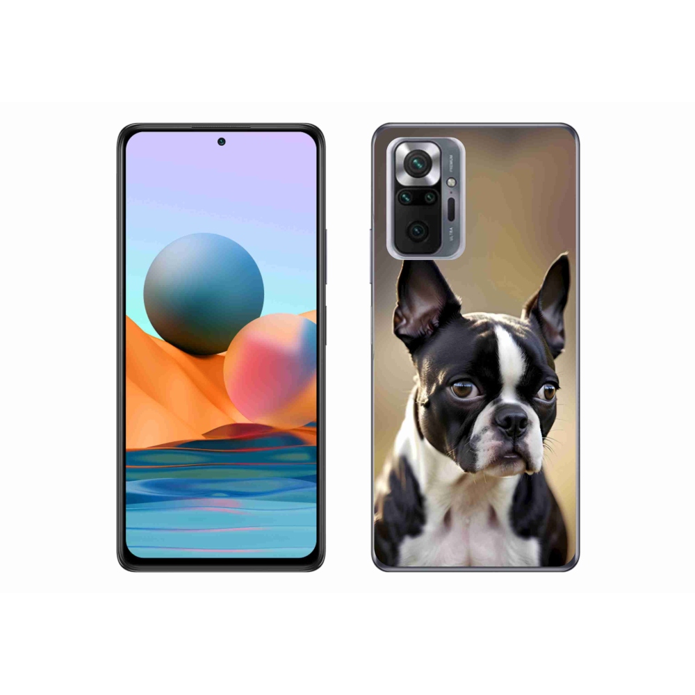 Gél borítás mmCase a Xiaomi Redmi Note 10 Pro készülékhez - Boston Terrier