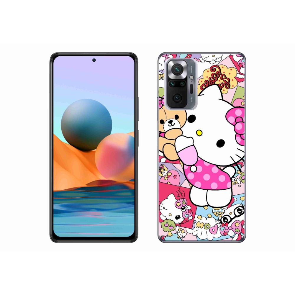 Gél borítás mmCase a Xiaomi Redmi Note 10 Pro számára - aranyos cica