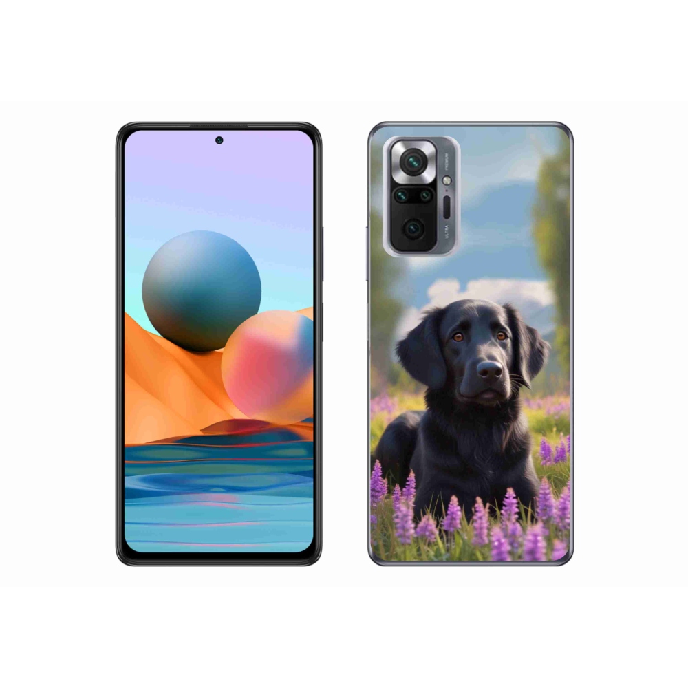 Gél borítás mmCase a Xiaomi Redmi Note 10 Pro készülékhez - elegáns fekete retriever