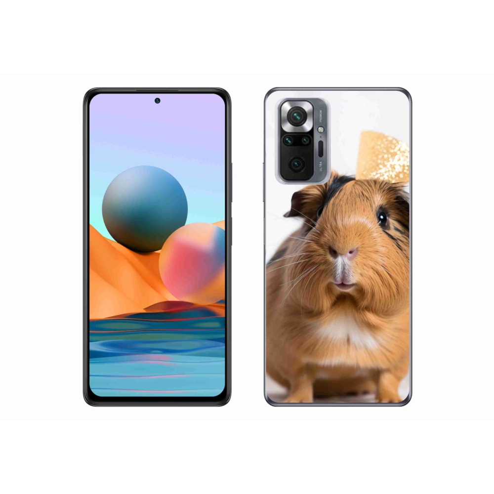 Gél borítás mmCase a Xiaomi Redmi Note 10 Pro készülékhez - barna tengerimalac