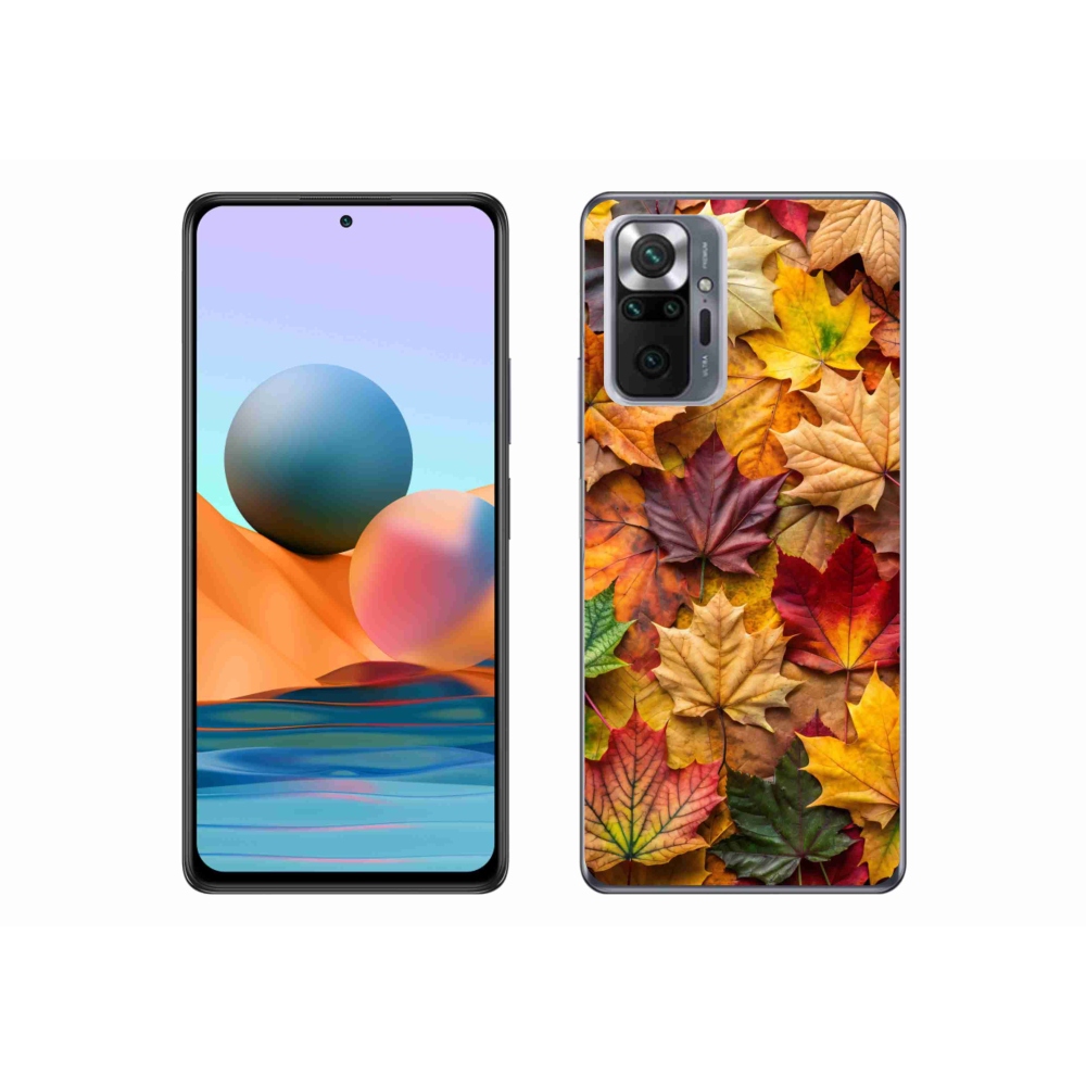 Gél borítás mmCase a Xiaomi Redmi Note 10 Pro-hoz - juharlevelek 2