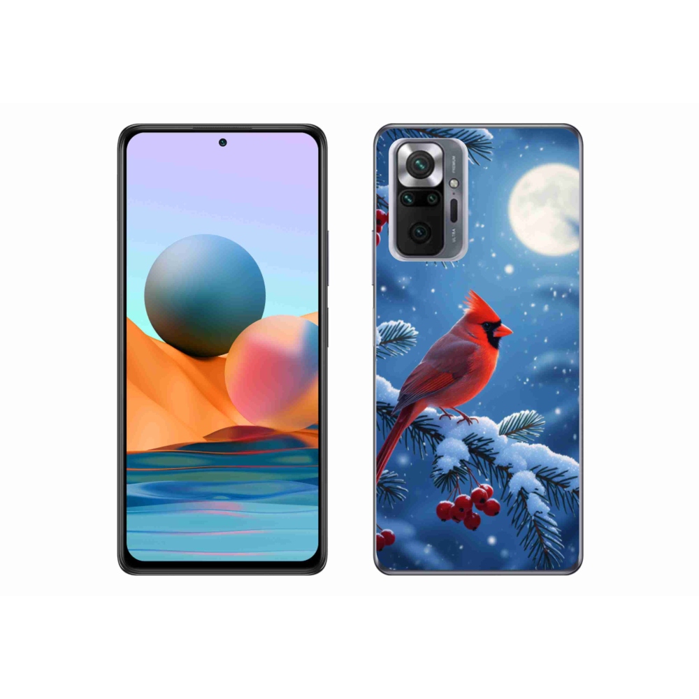 Zselés borítás mmCase a Xiaomi Redmi Note 10 Pro készülékhez - bíborvörös színű