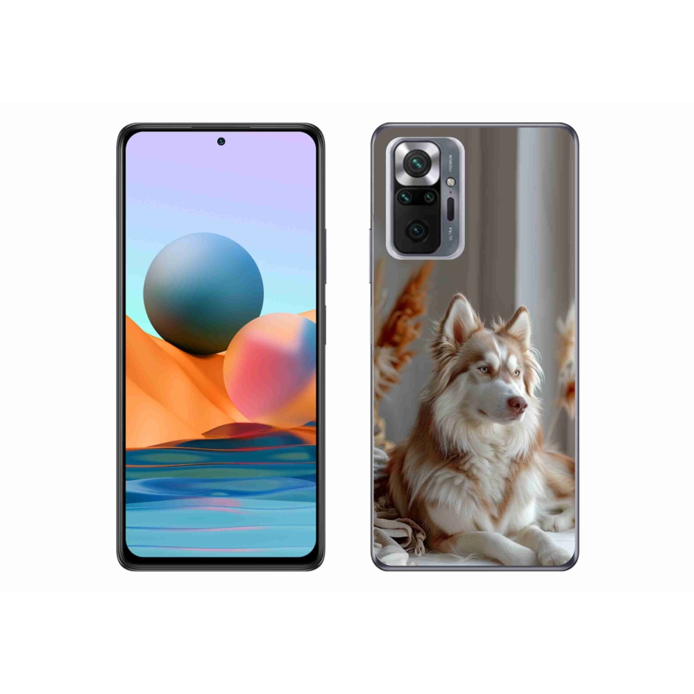 Gél borítás mmCase a Xiaomi Redmi Note 10 Pro számára - csendes szibériai husky