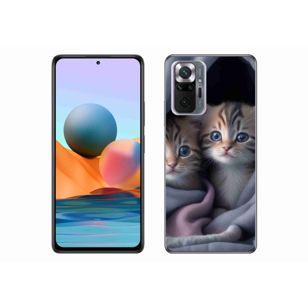Gél borítás mmCase a Xiaomi Redmi Note 10 Pro készülékhez - cat duo 2