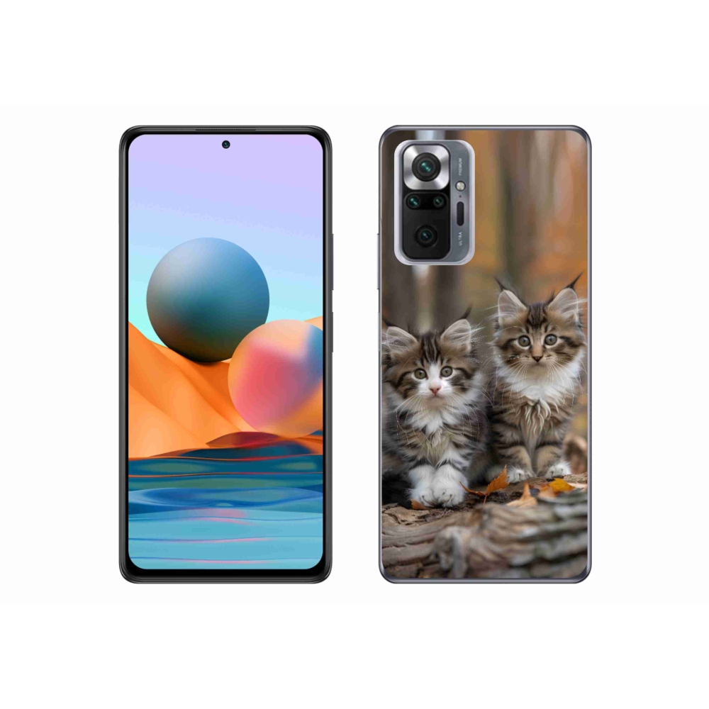 Gél borítás mmCase a Xiaomi Redmi Note 10 Pro készülékhez - cat duo 3