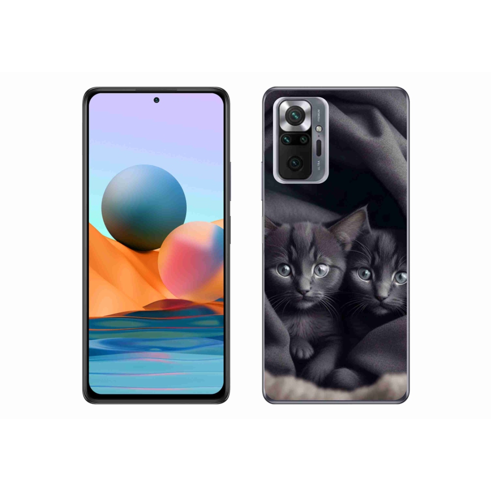 Gél borítás mmCase a Xiaomi Redmi Note 10 Pro készülékhez - cat duo