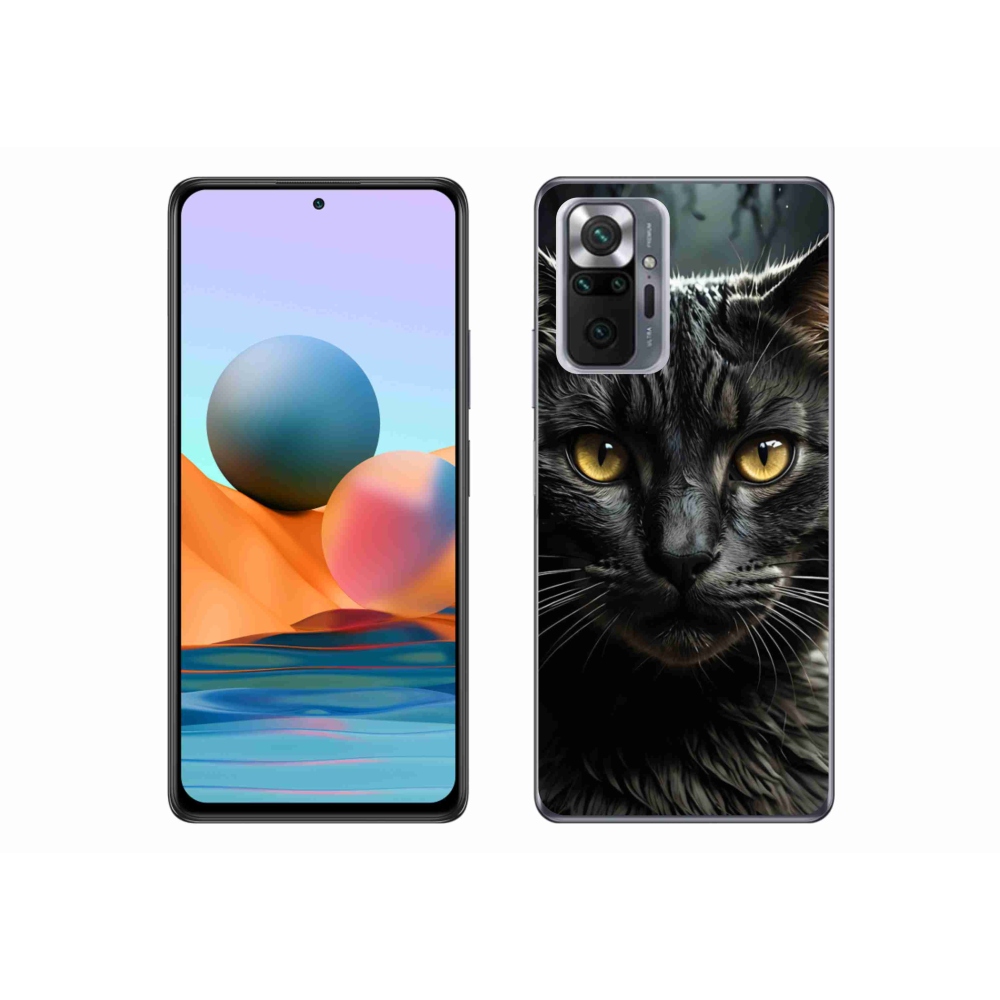 Gél borítás mmCase a Xiaomi Redmi Note 10 Pro készülékhez - macskaszem 3