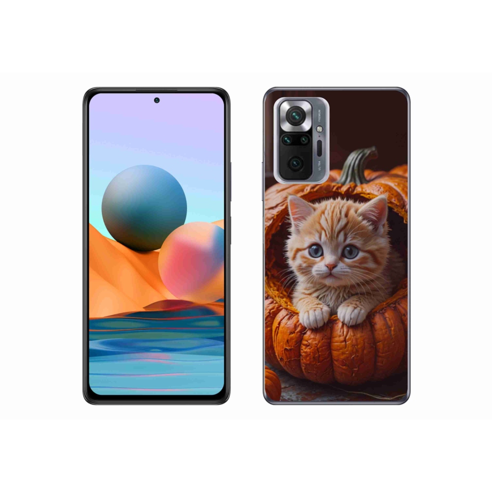 Gél borítás mmCase a Xiaomi Redmi Note 10 Pro készülékhez - cica és tök 2