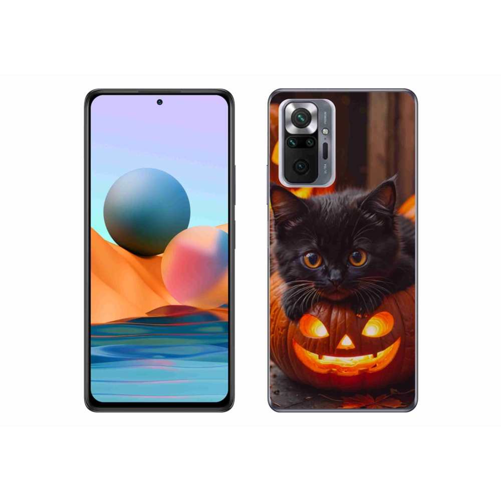 Gél borítás mmCase a Xiaomi Redmi Note 10 Pro számára - cica és tök