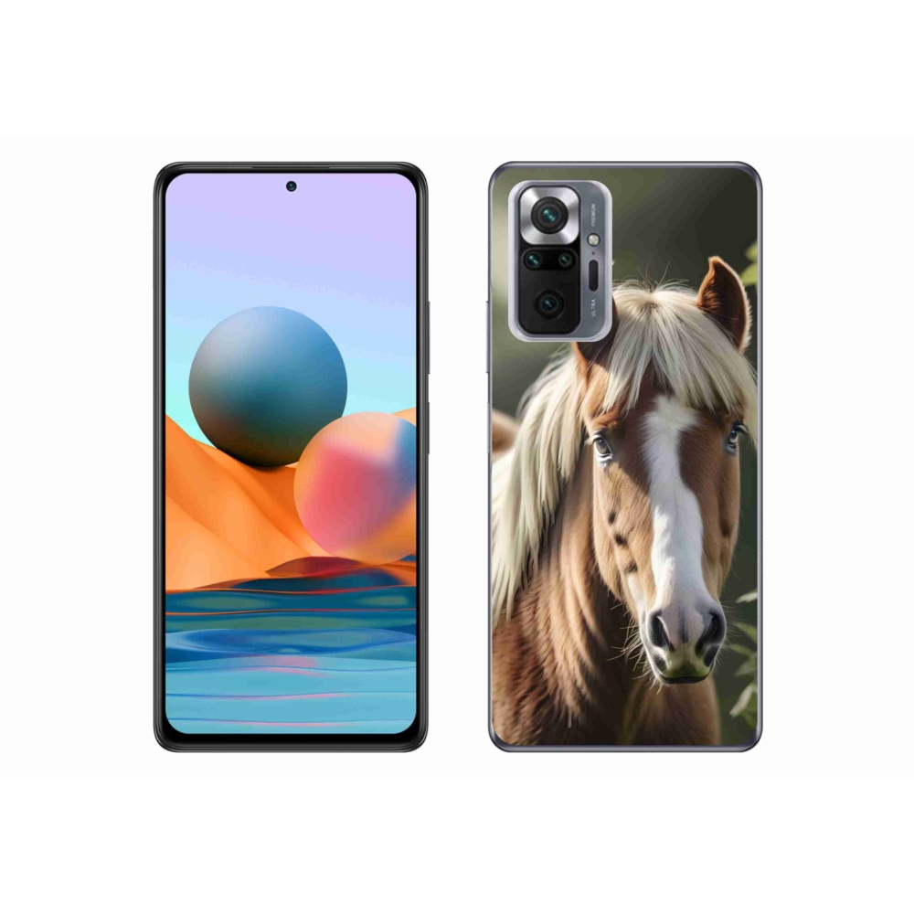 Gél borítás mmCase a Xiaomi Redmi Note 10 Pro számára - ló könnyű sörénnyel