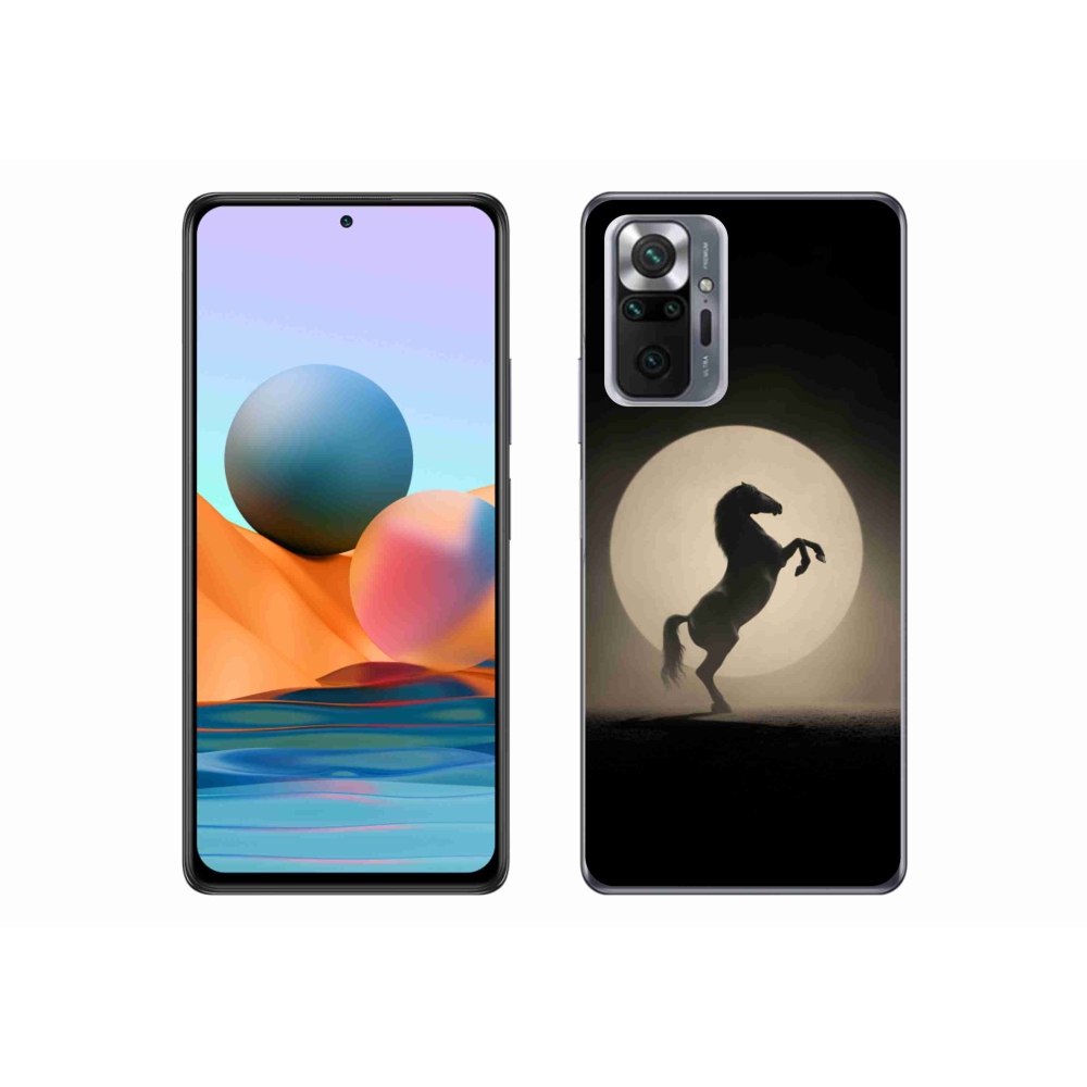 Gél borítás mmCase a Xiaomi Redmi Note 10 Pro számára - ló sziluettben